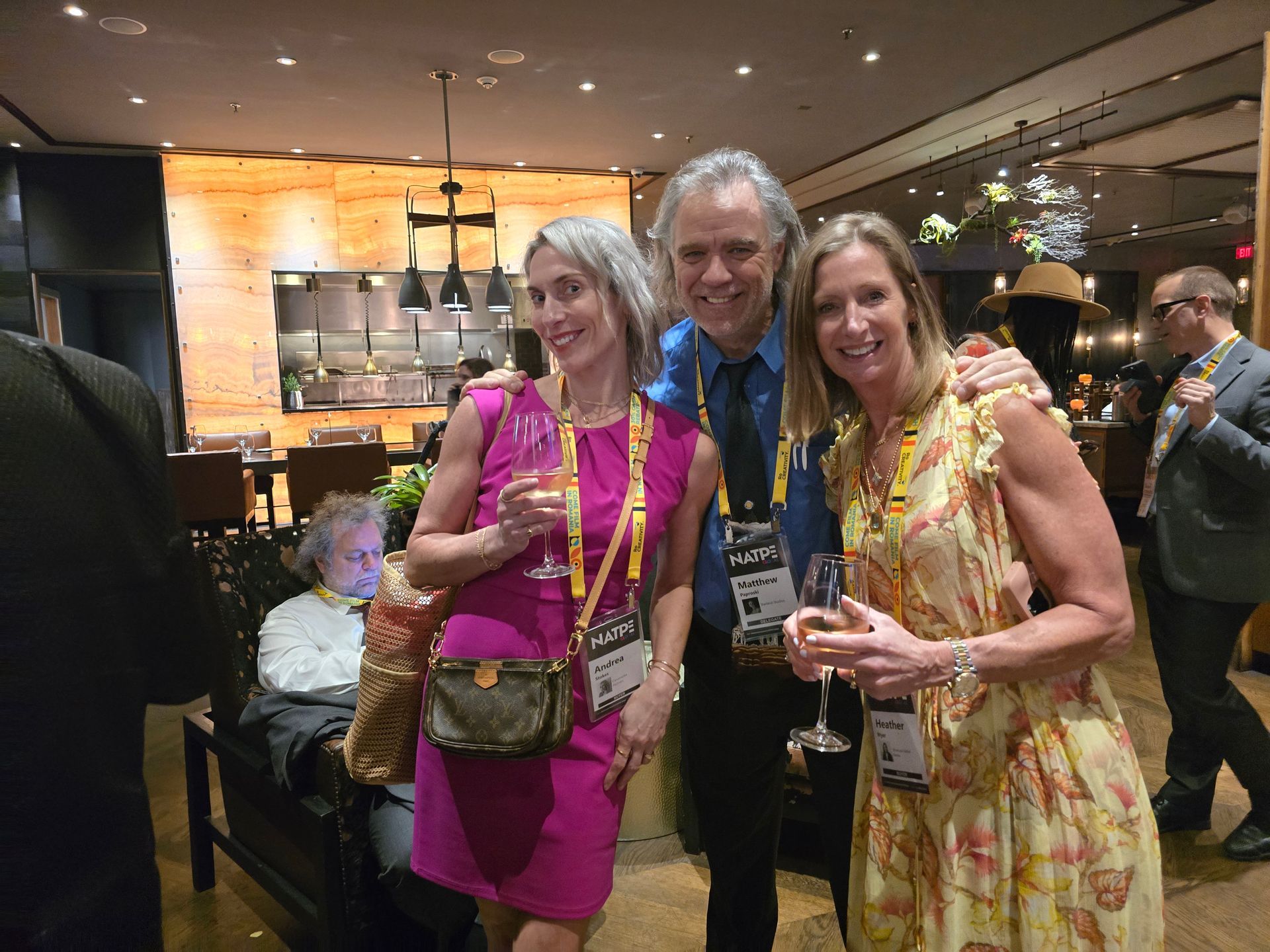 NATPE, Miami, FL: Andrea Stokes, Matt Paproski and Heather Wyer.