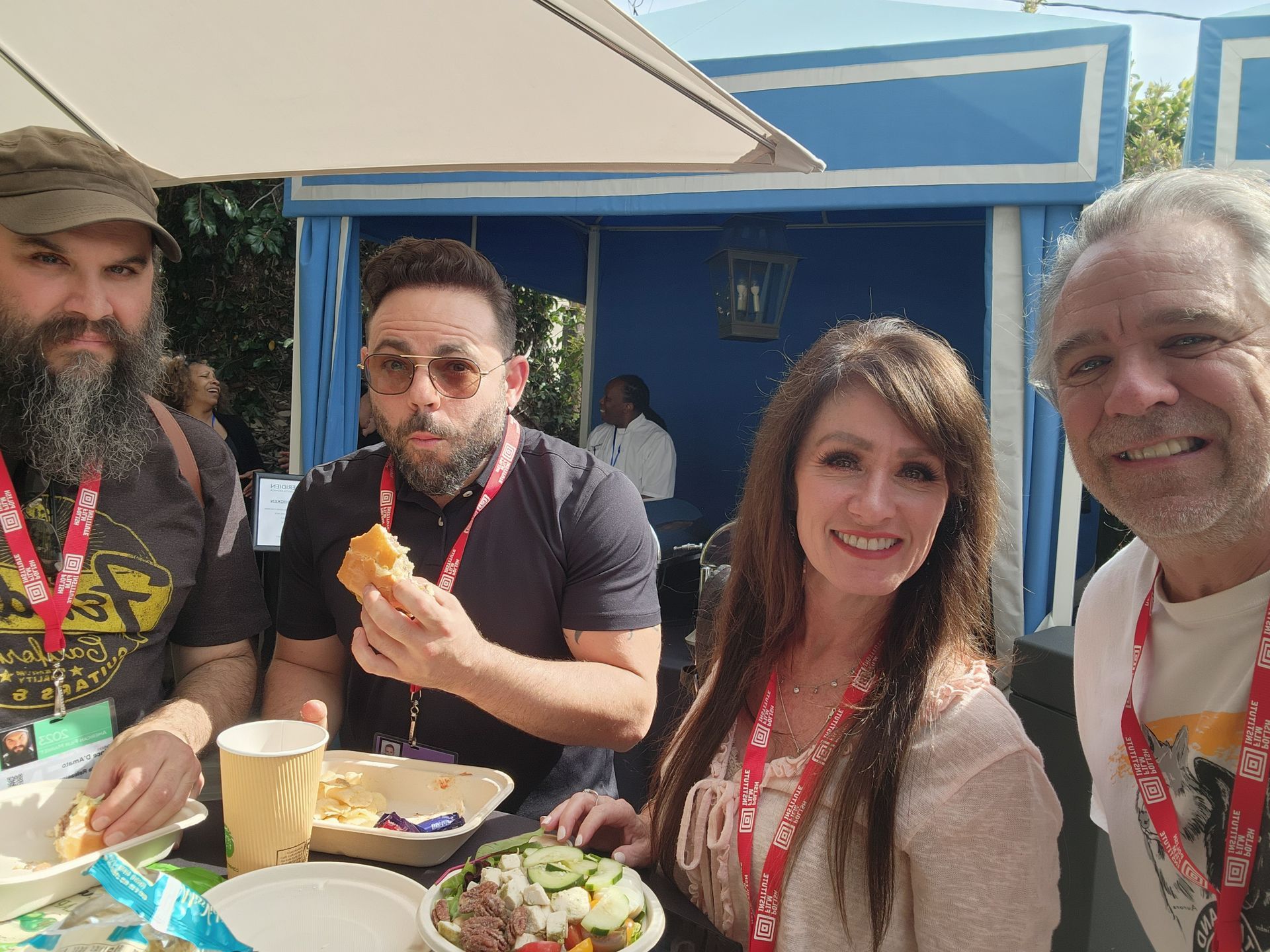 American Film Market, Santa Monica, CA: Vince D’Amato, David Joshua Lawrence, Rachelle Gillespie with Matt Paproski.