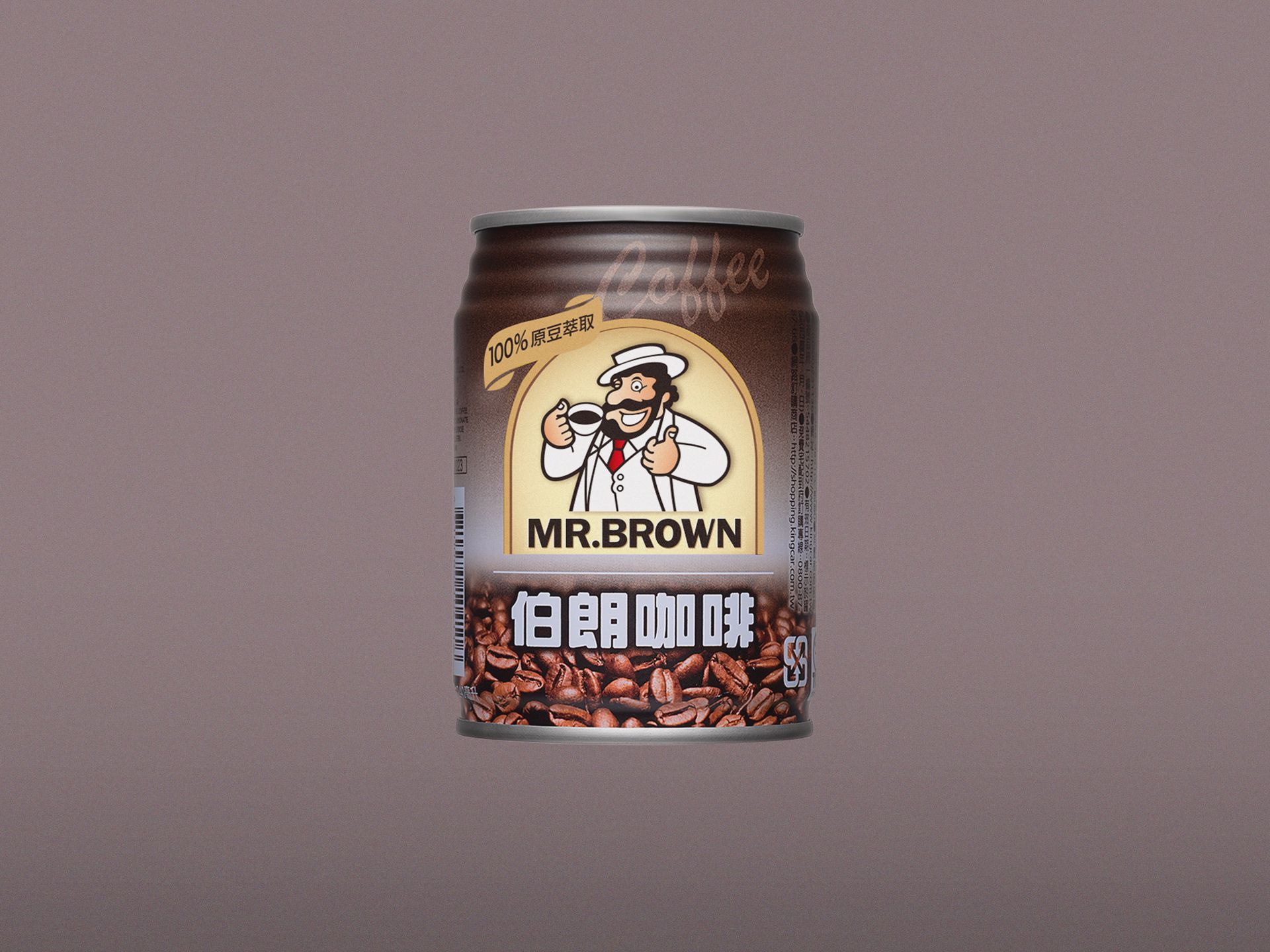 一本設計作品“伯朗咖啡Renew”品牌CIS VI識別鐵罐包裝。