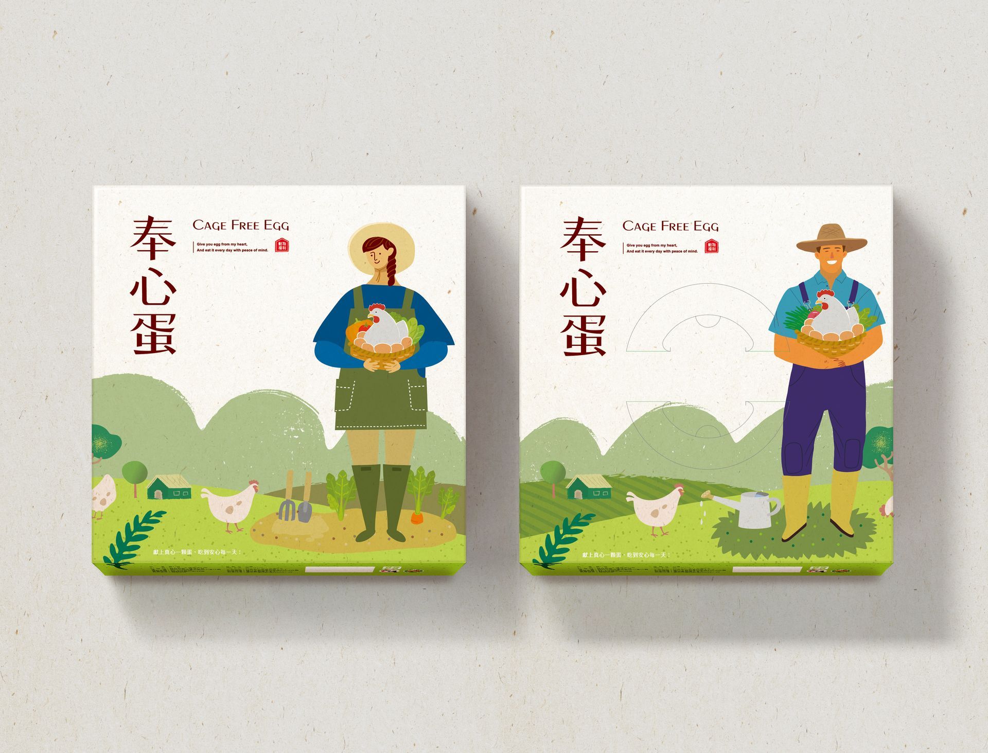 一本設計作品 ，勝大奉心蛋紙，插畫設計。