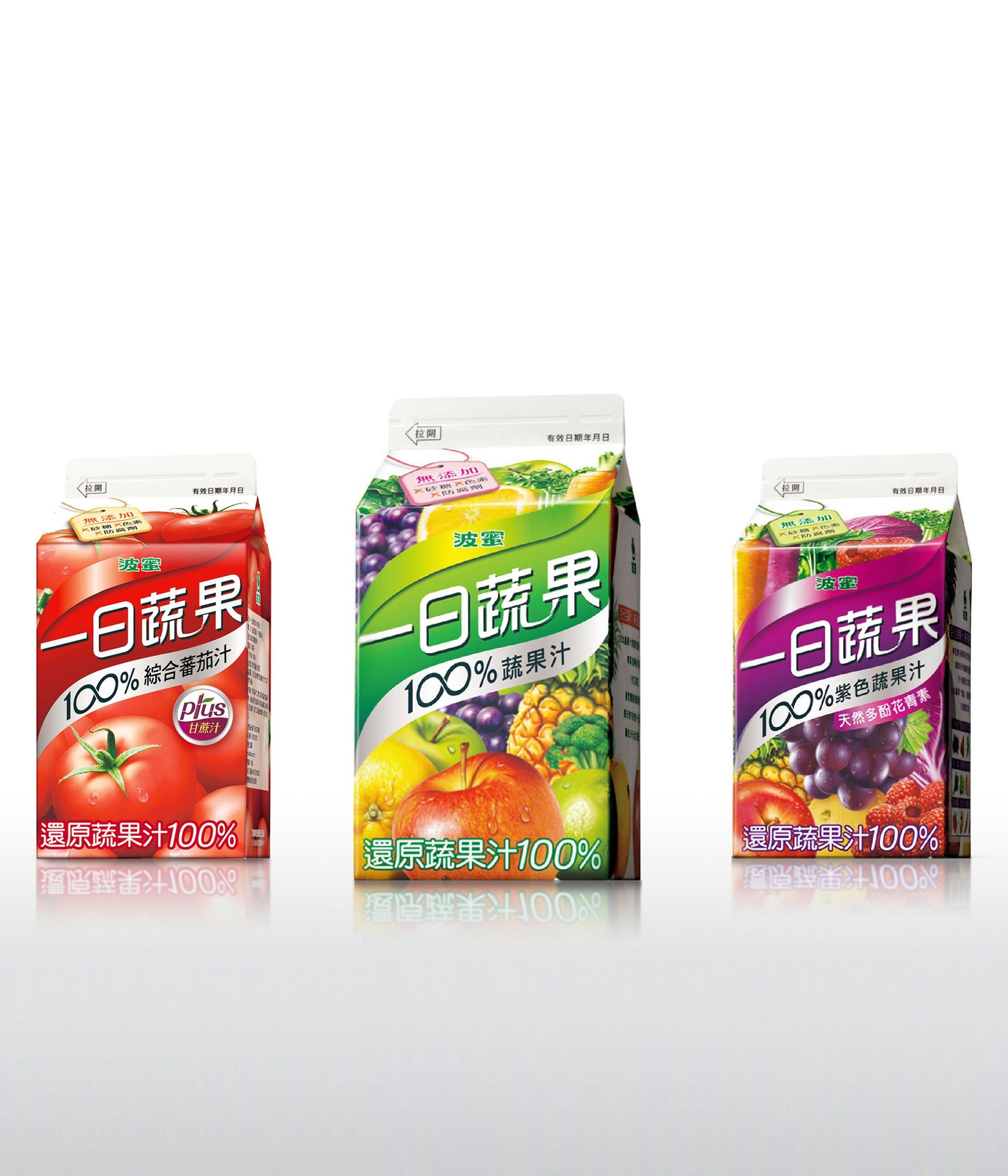 為波蜜企業銷售最佳的新鮮屋包裝【一日蔬果】，製作包裝上方的icon設計，這次主要重點是如何在原有視覺風格的之下，使上方的無添加訊息清晰明了。在經過多方嘗試提出五款提案後，客戶一眼便選定了目前這款視覺，並延續使用至今。