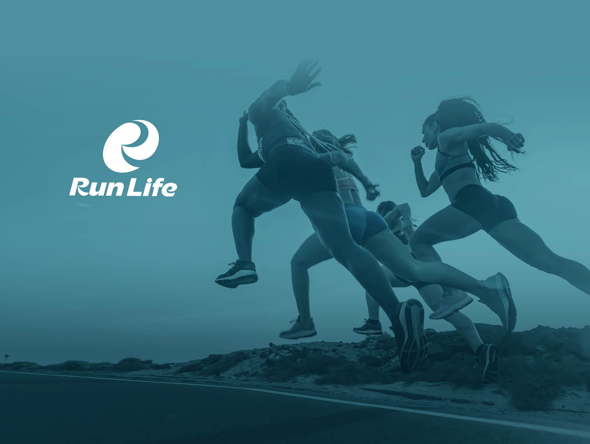 一本設計作品“RunLife”運動品牌CIS VI識別設計KV主視覺設計。