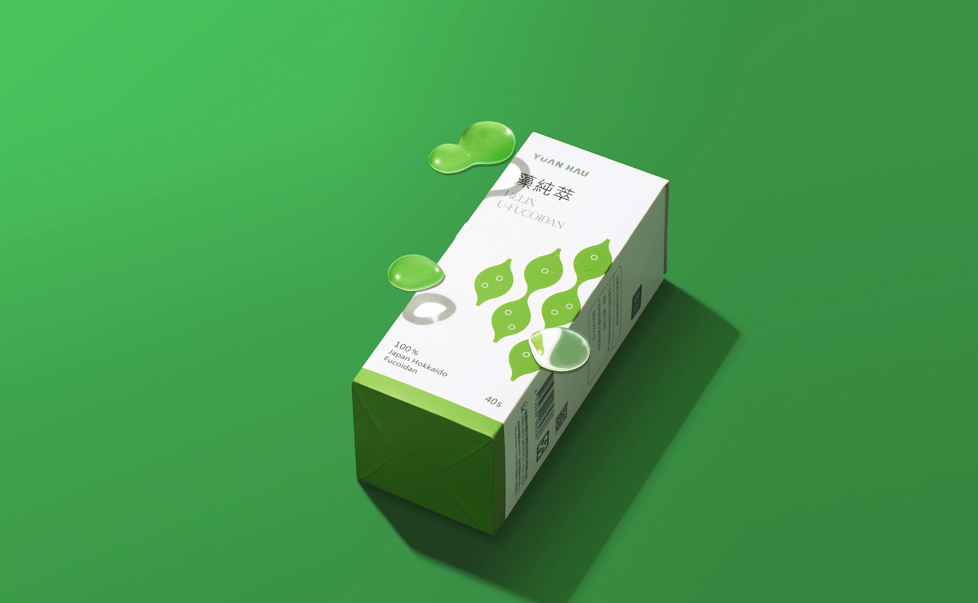 包裝紙張加工燙銀及鋼印方式呈現科技感。期許透過創新思維的設計，讓消費者在選購時感受健康與美好。