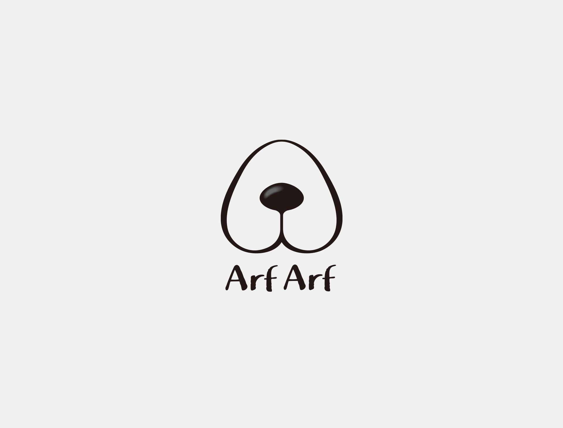一本設計作品，ArfArf旺芙標誌設計