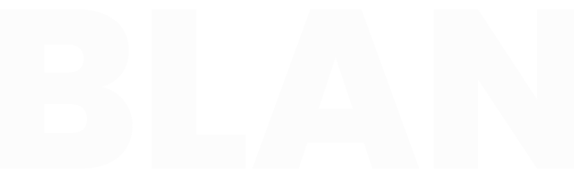 Very faint white “BLAM” text on a white background.