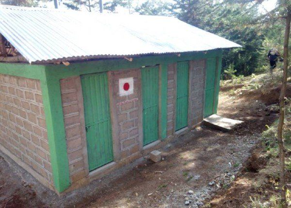 Latrines built by HOPE