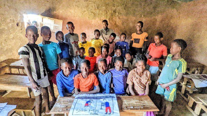 WaSH Club Students and Teacher