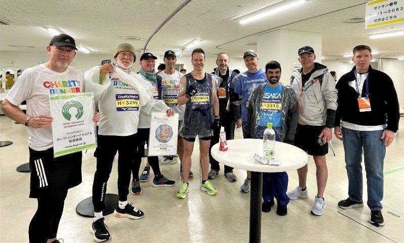 HOPE runners for the 2025 Osaka Marathon