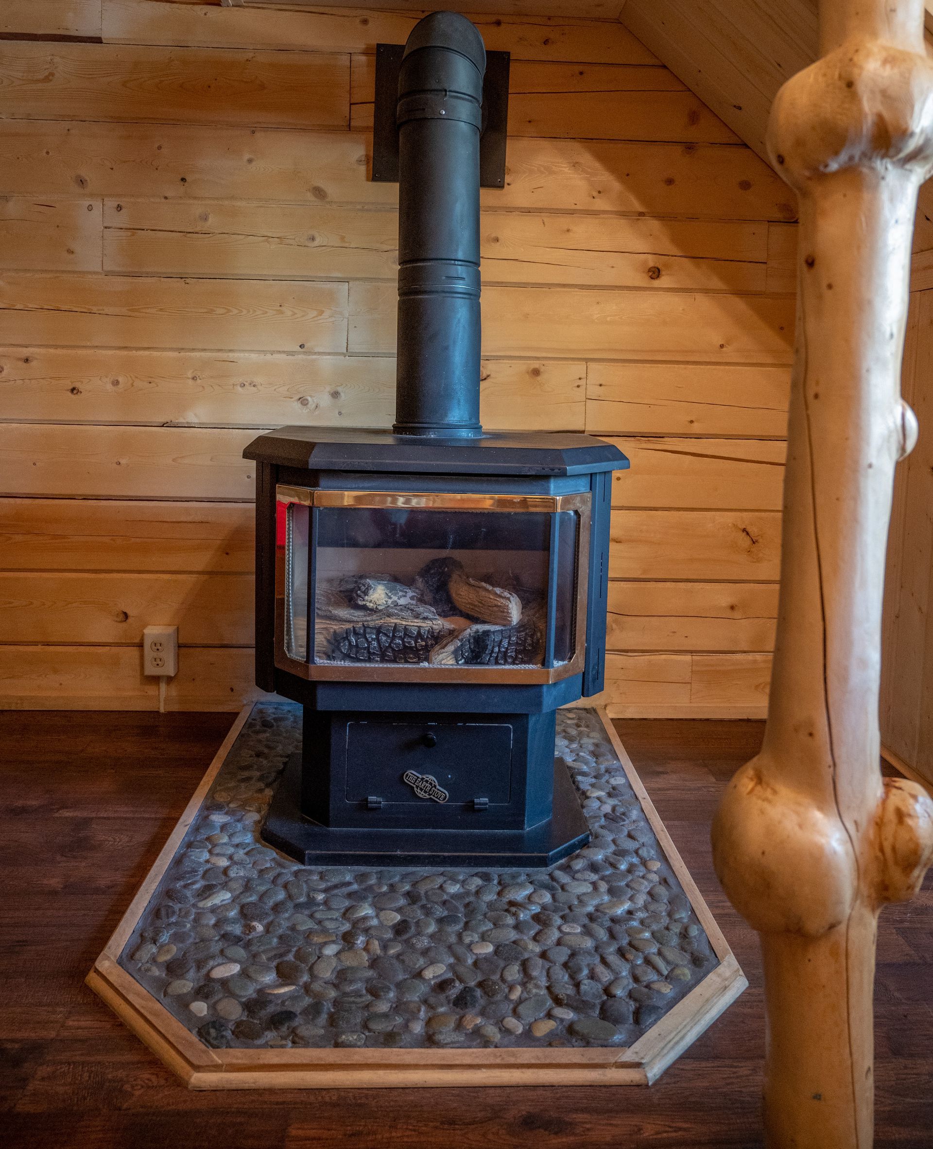 Fire pit at the Log Cabin Wilderness Lodge. 