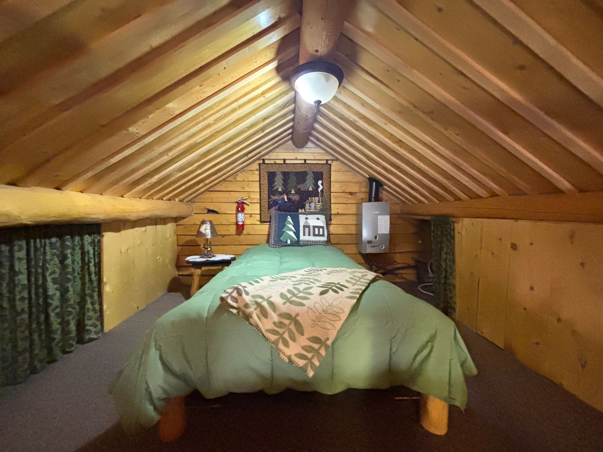 Eagle's Nest twin bed in loft