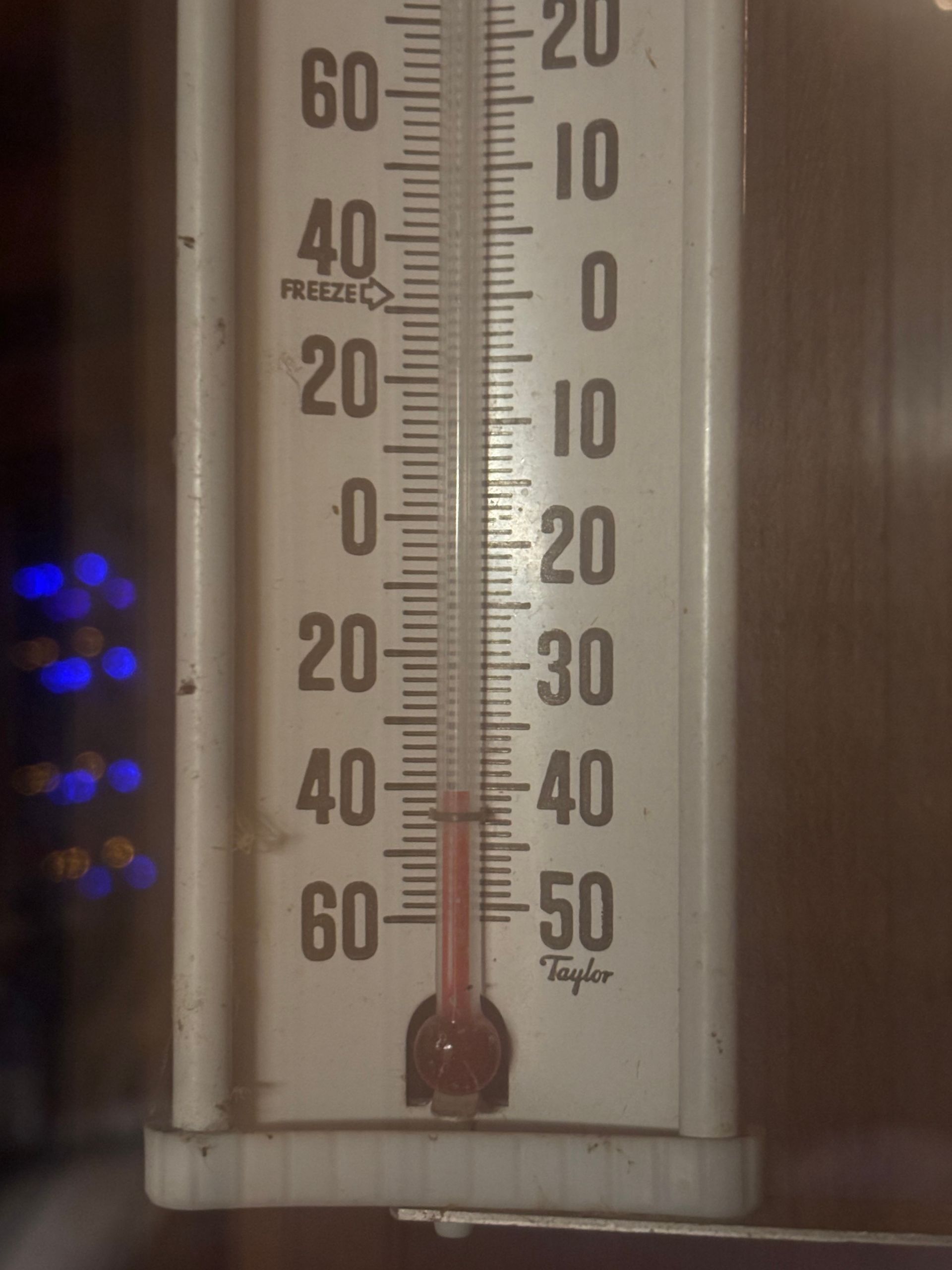 thermometer showing -40 degrees