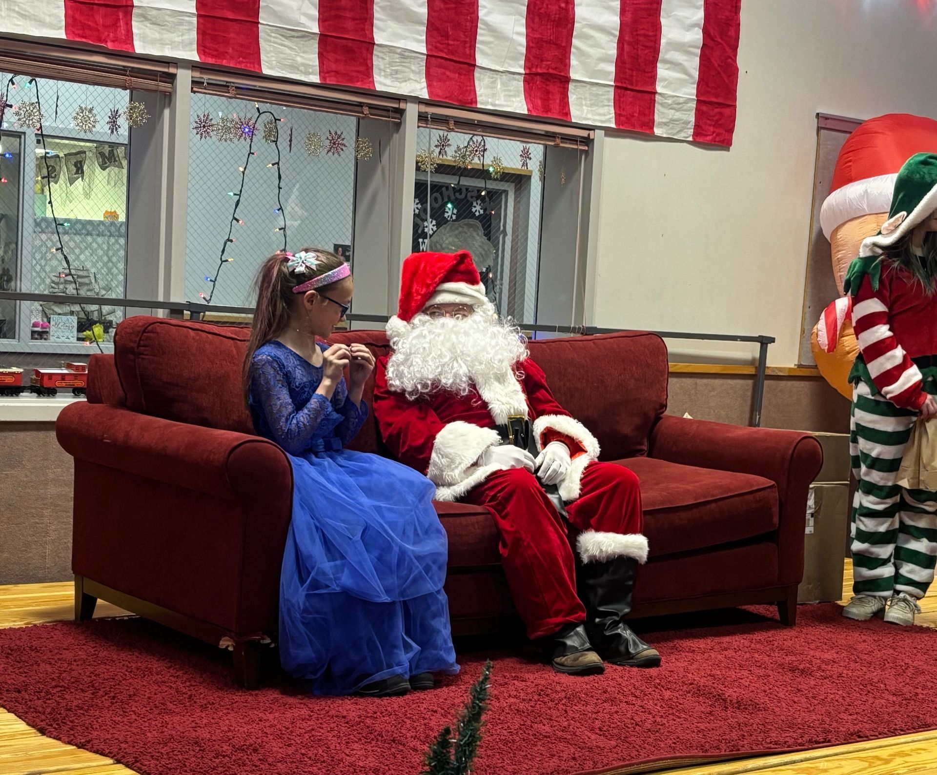 Santa at Tok School in Tok, Alaska