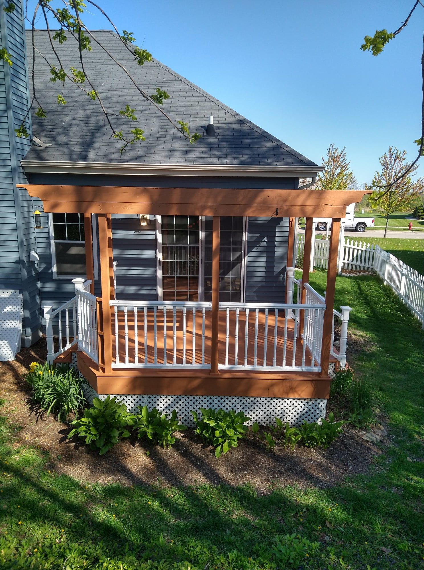 deck painting after photo