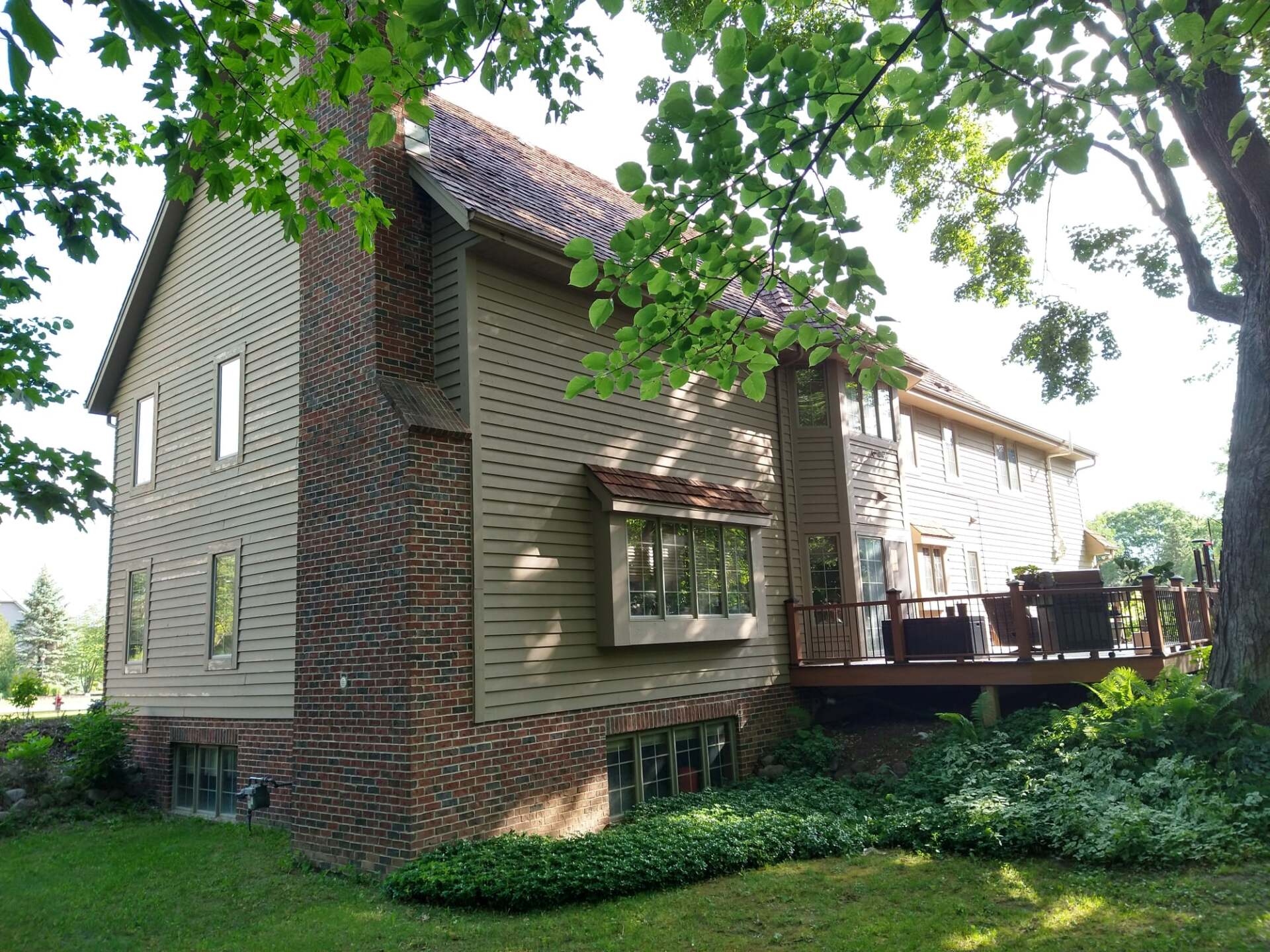 exterior house painting before