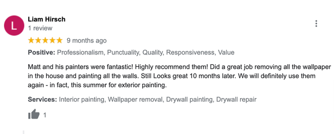 review of Precision Painting WI