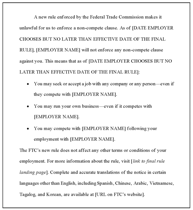 ftc example message.