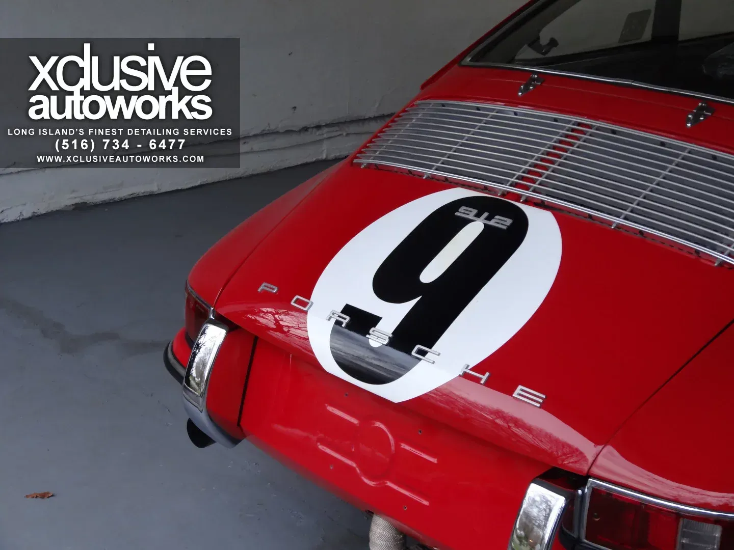 A red car with the number 9 on it