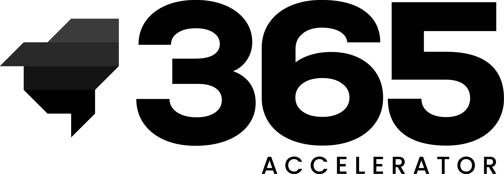 Black and white logo of 