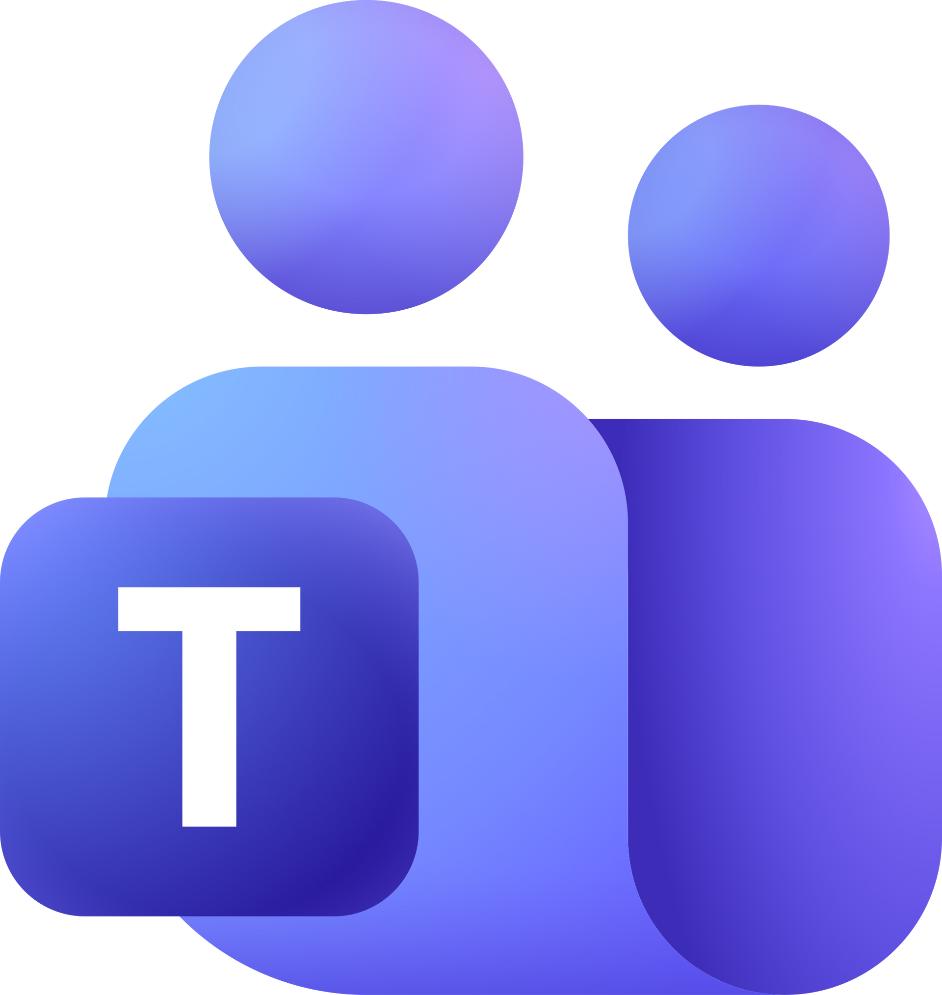 Microsoft Teams logo: Two figures with a