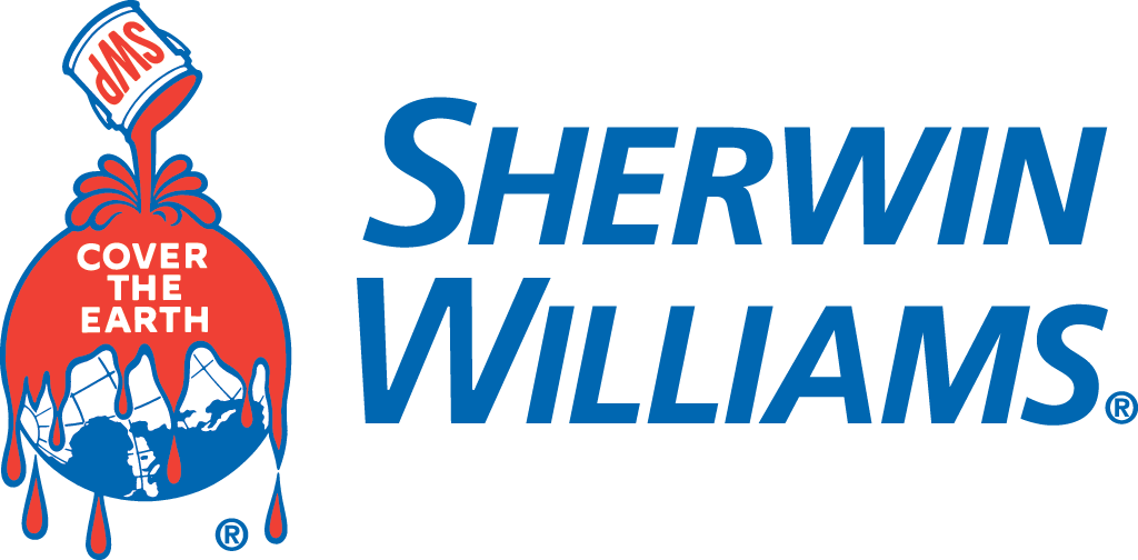 The logo for sherwin williams says cover the earth