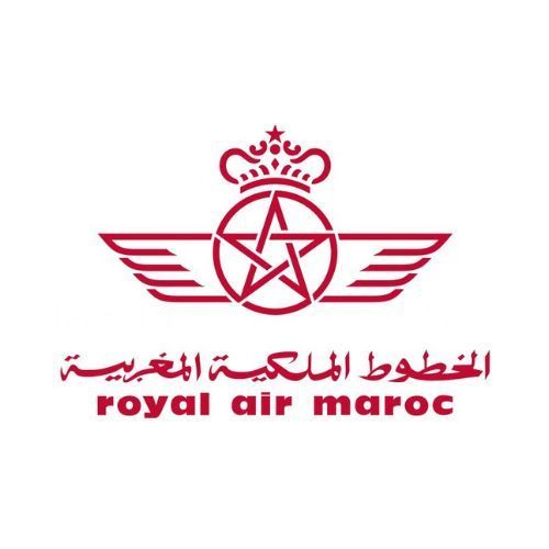 Le logo de Royal Air Maroc a une étoile et une couronne dessus.