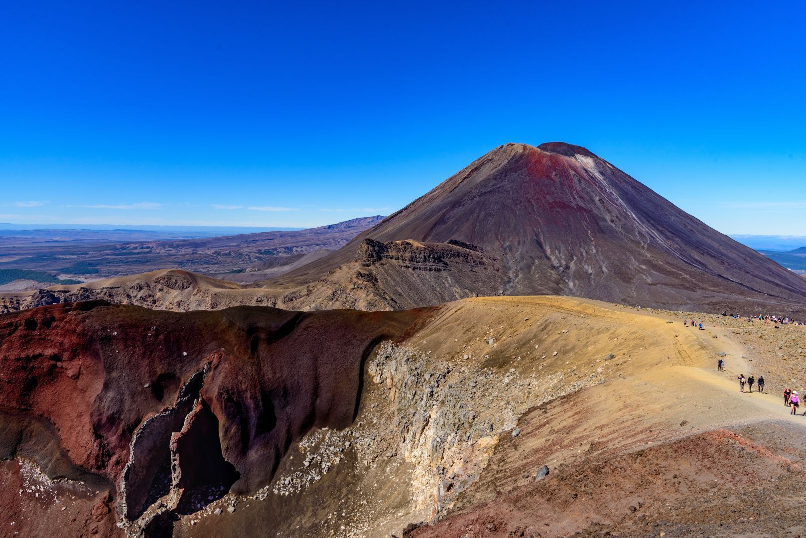 A view of the summit on the Tongariro Alpine Crossing