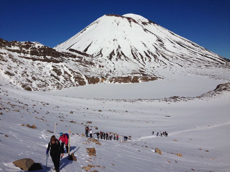 Hiking with a guide is recommended in Winter