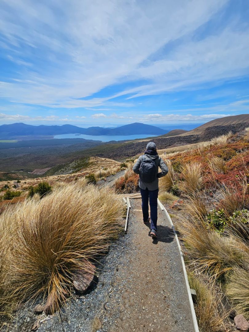Ketetahi side looking out at Lake Taupo