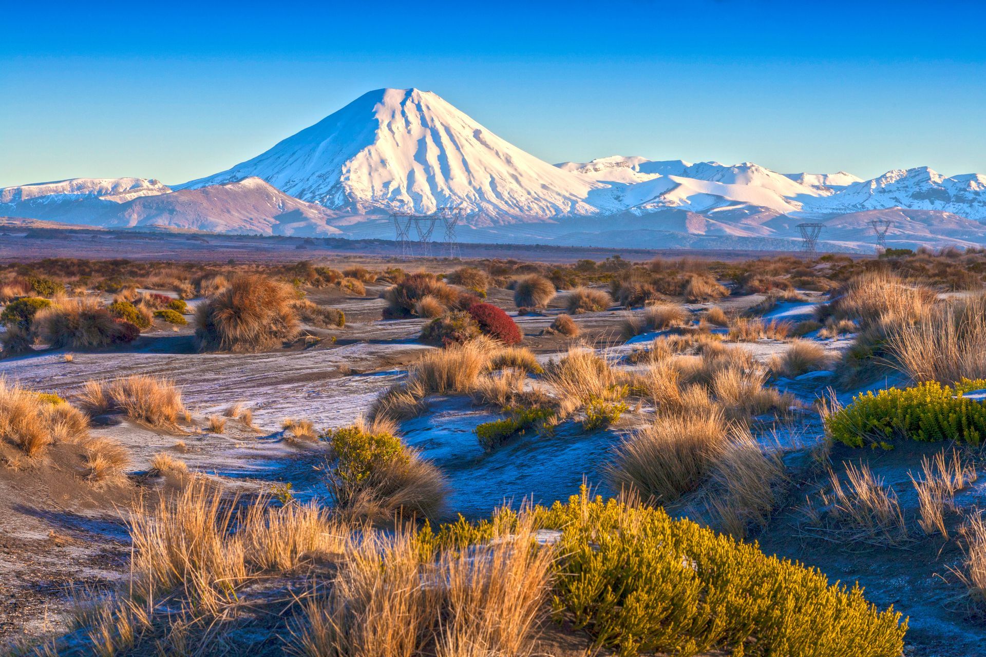 Tongariro National Park in winter