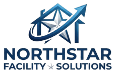 Northstar Facility Solutions logo with blue house, roof, and upward arrow above company name