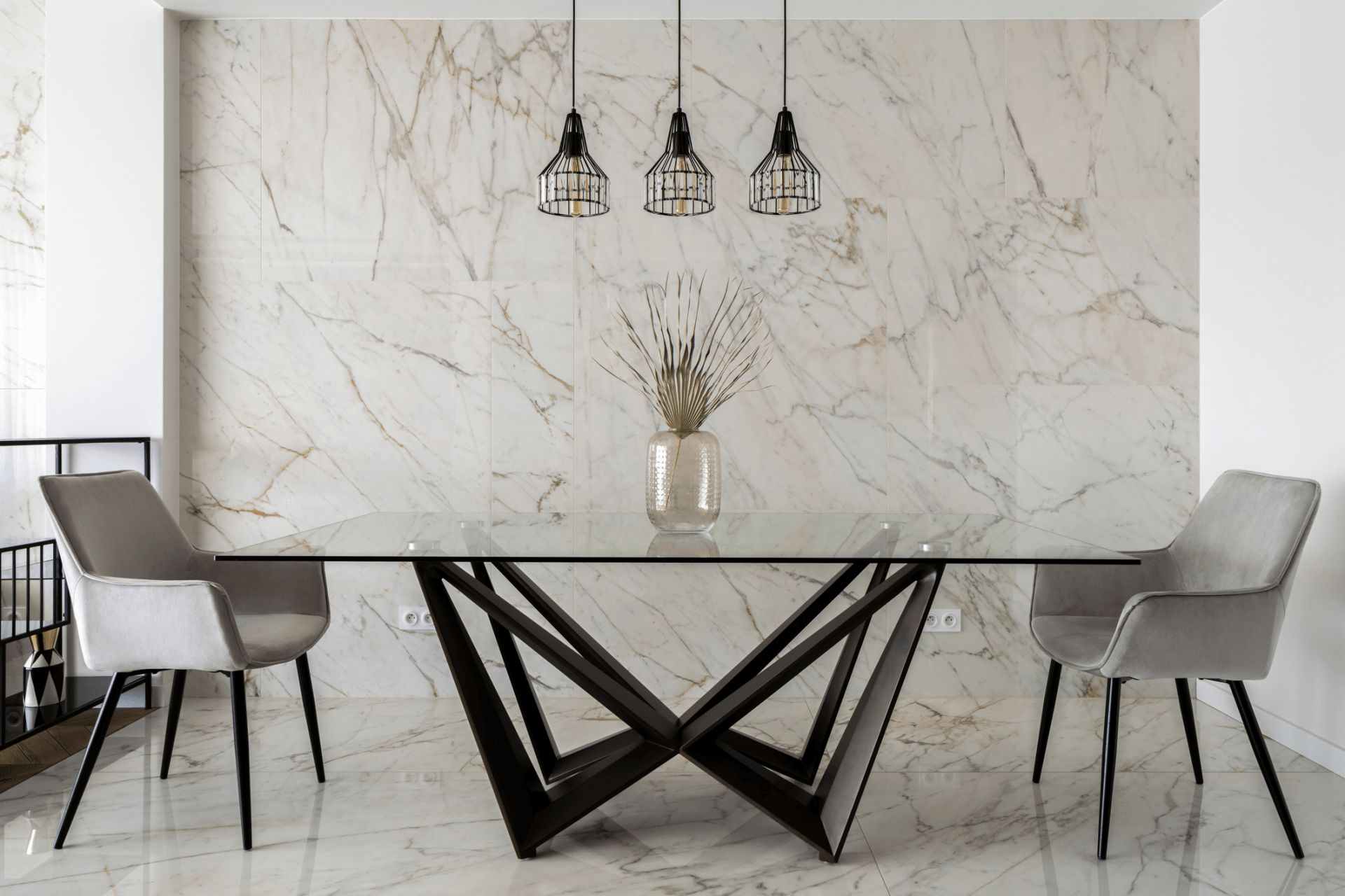 Modern Table With Two Chair — Marathon, FL — All Keys Glass Inc