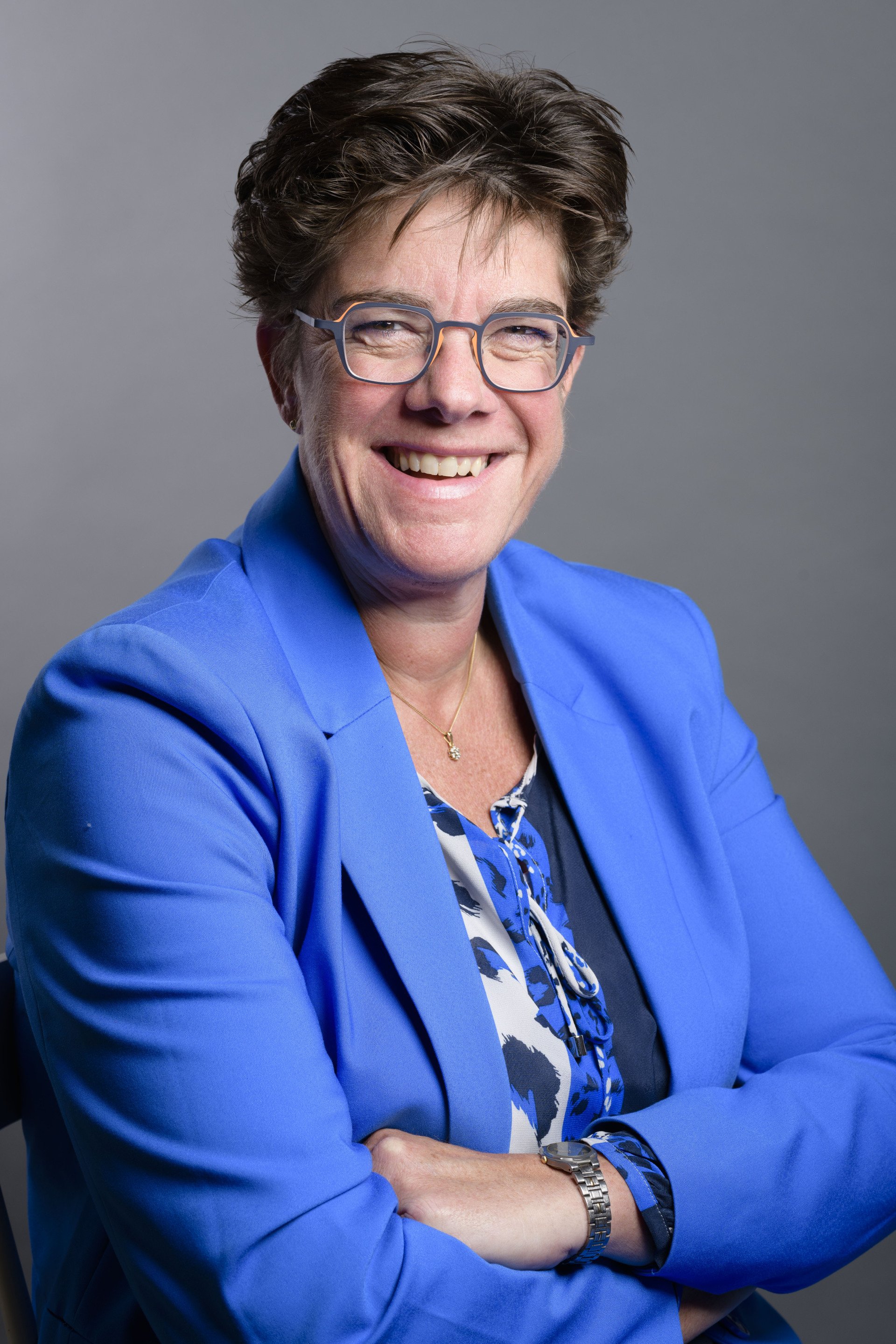 Portret van Jacqueline van den Hil voor haar eerste benoeming in de tweede kamer.