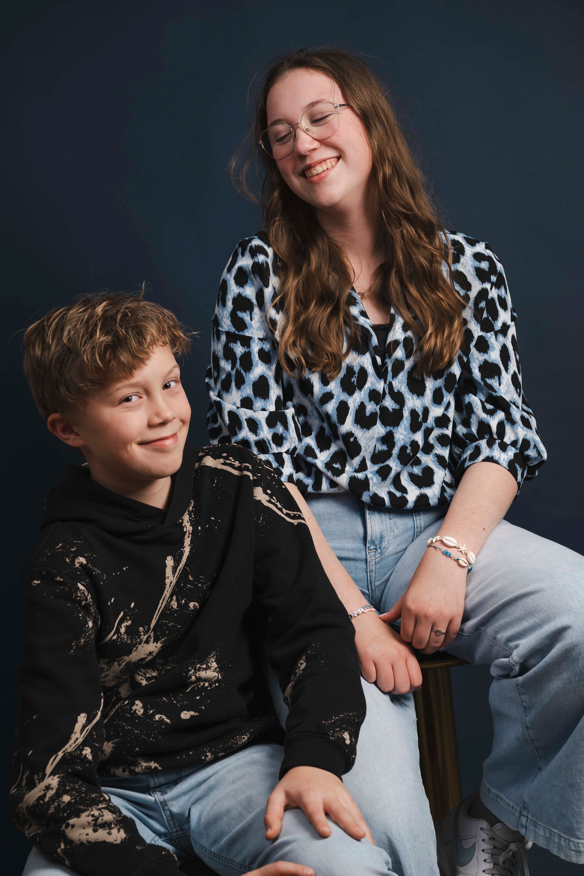 broer en zus portret
