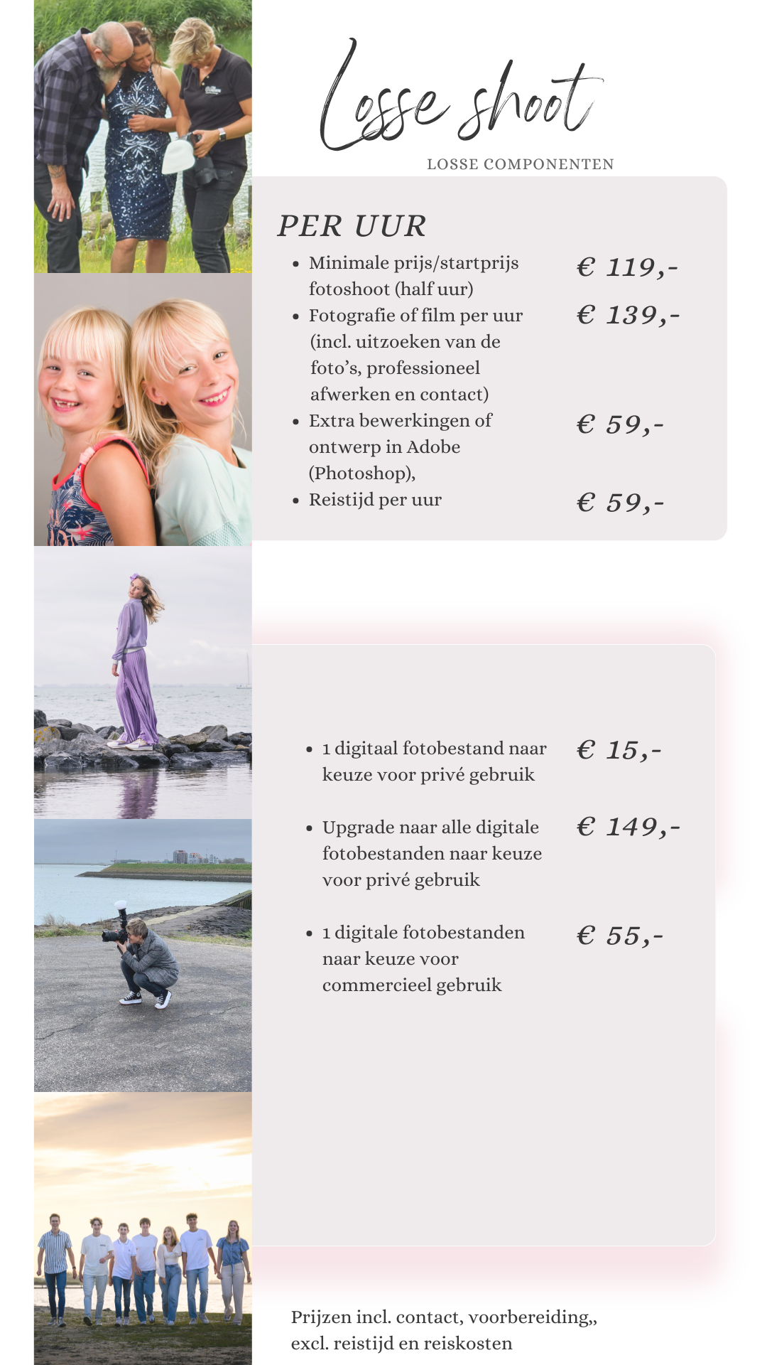 Tarieven en prijslijst
