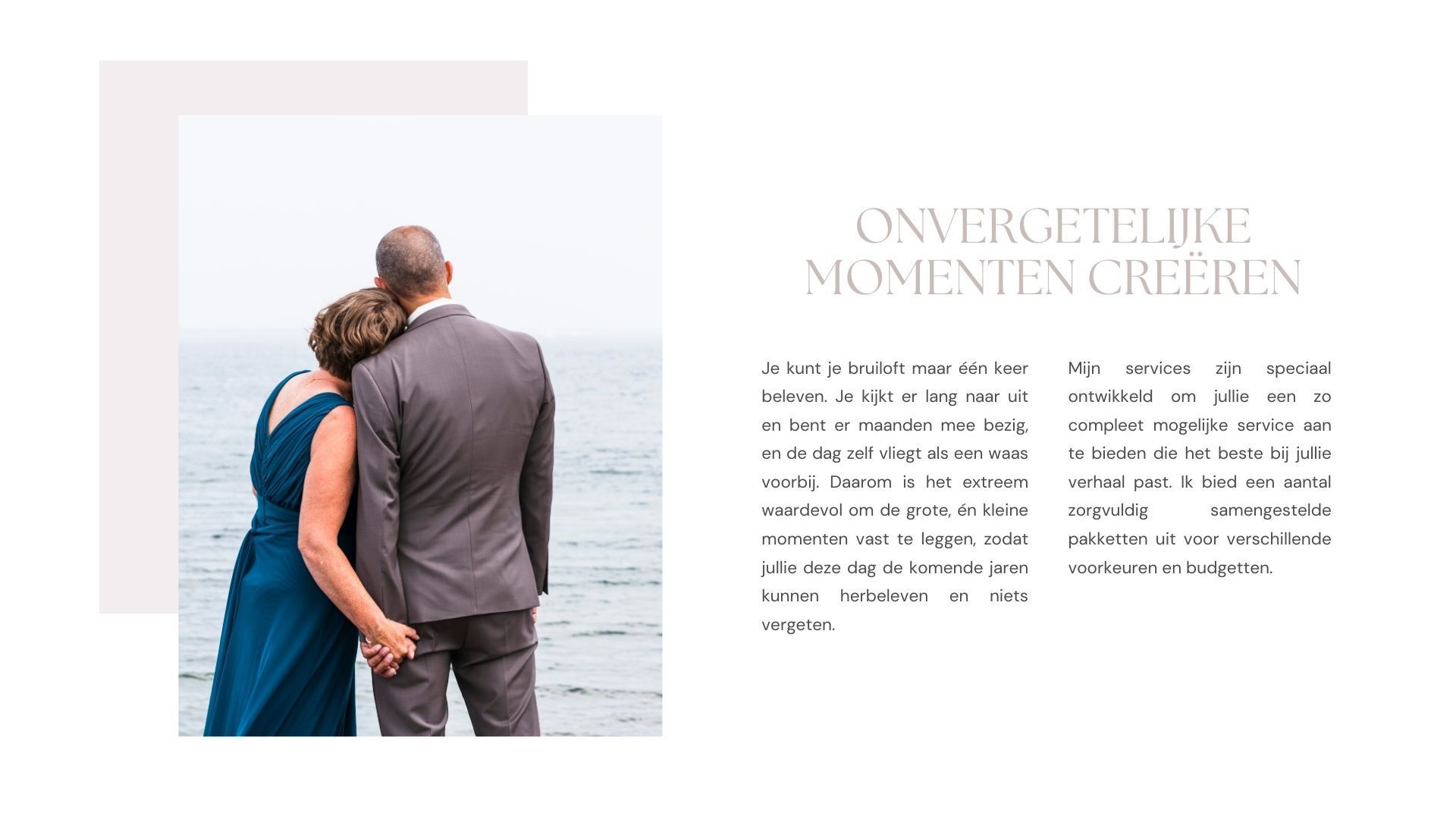 Informatie over trouwreportage