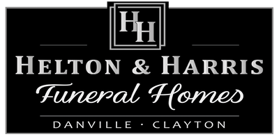 Helton & Harris Funeral Homes with words Danville and Clayton for locations Logo