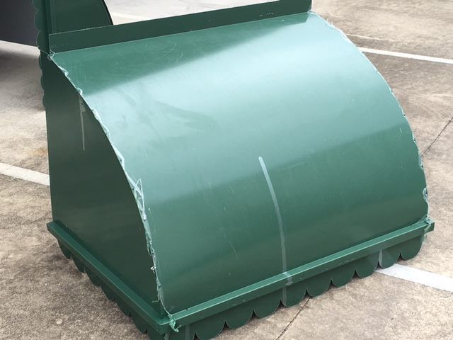 A Green Metal Container — Fullerton's Plumbing Manufacture In Woree, QLD