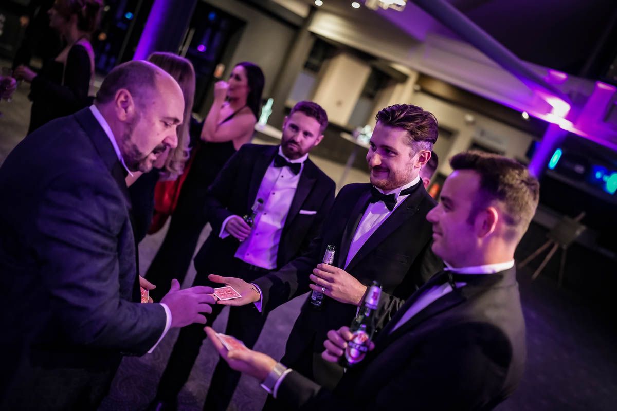Award winning magician Paul Roberts with his unique style of entertainment