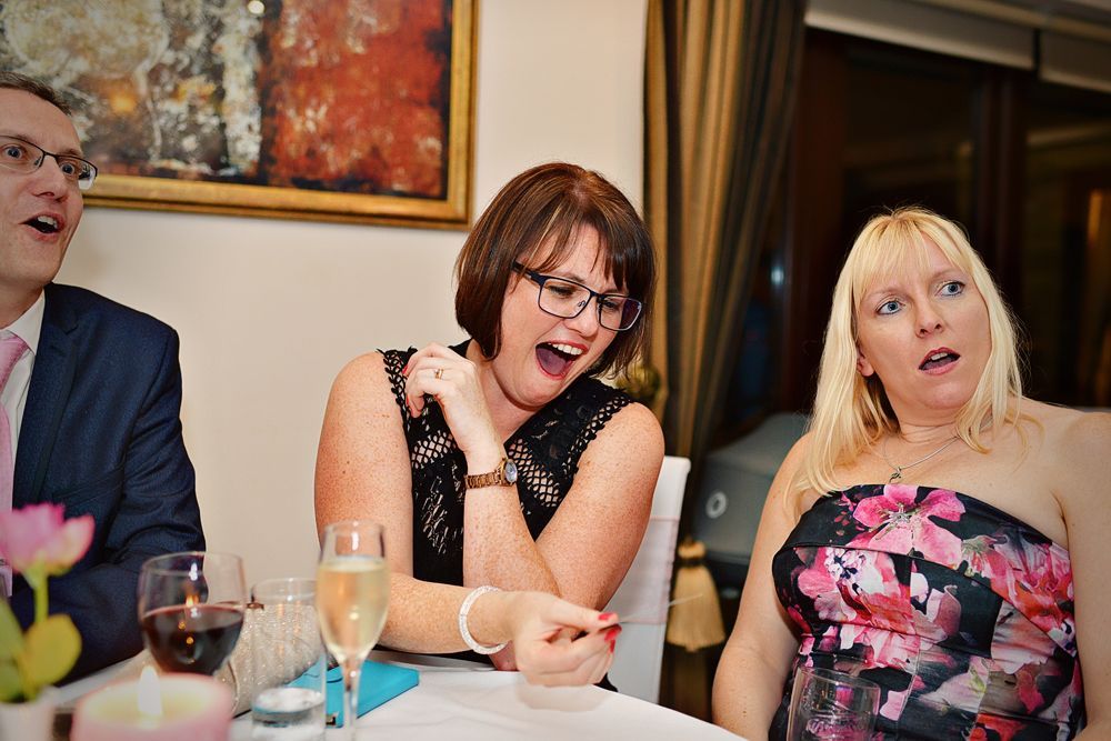 Paul Roberts Magic, wowing guests at a private dinner party.
