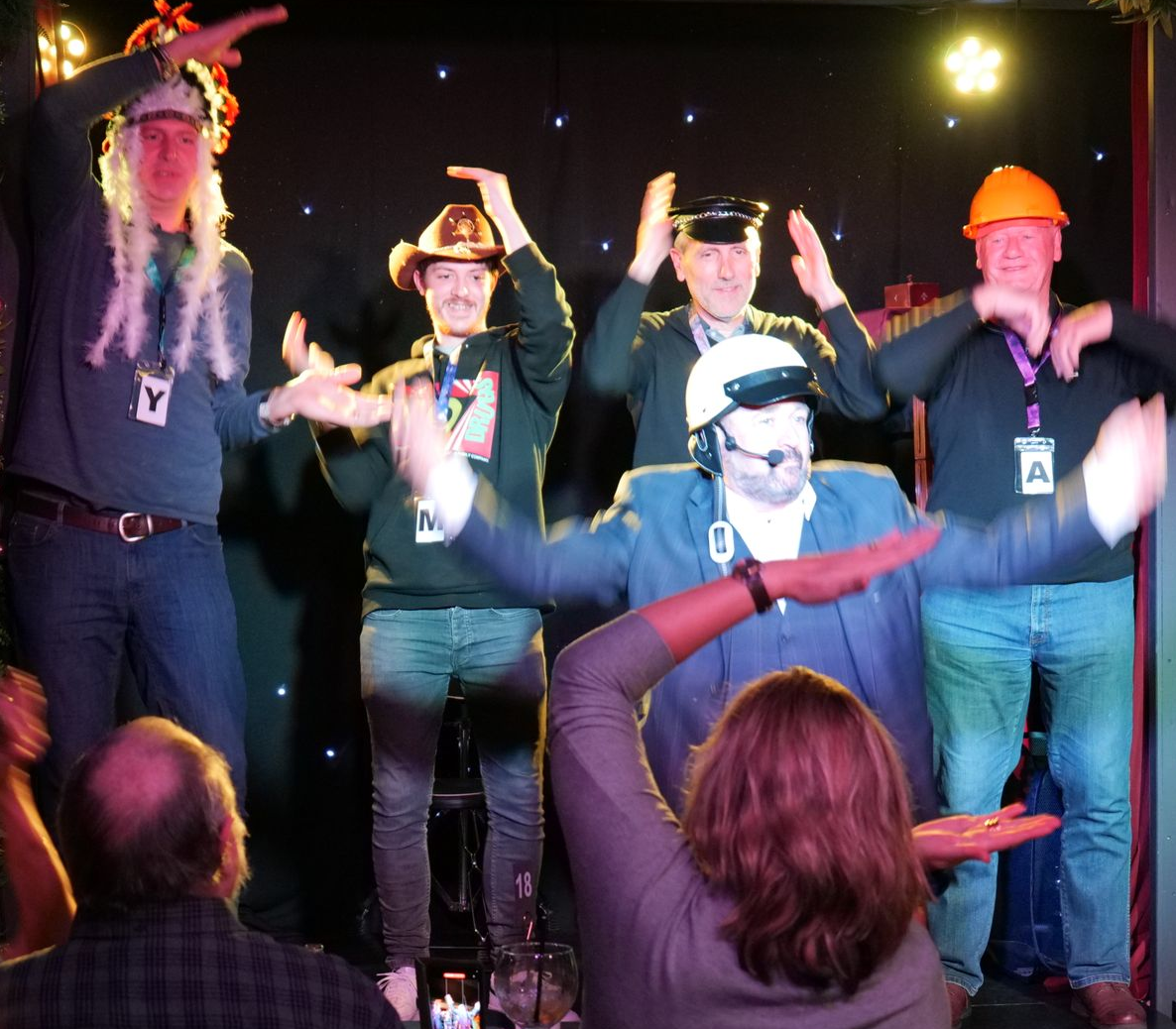 Paul Roberts and his hilarious antics at a stage show in Llandudno