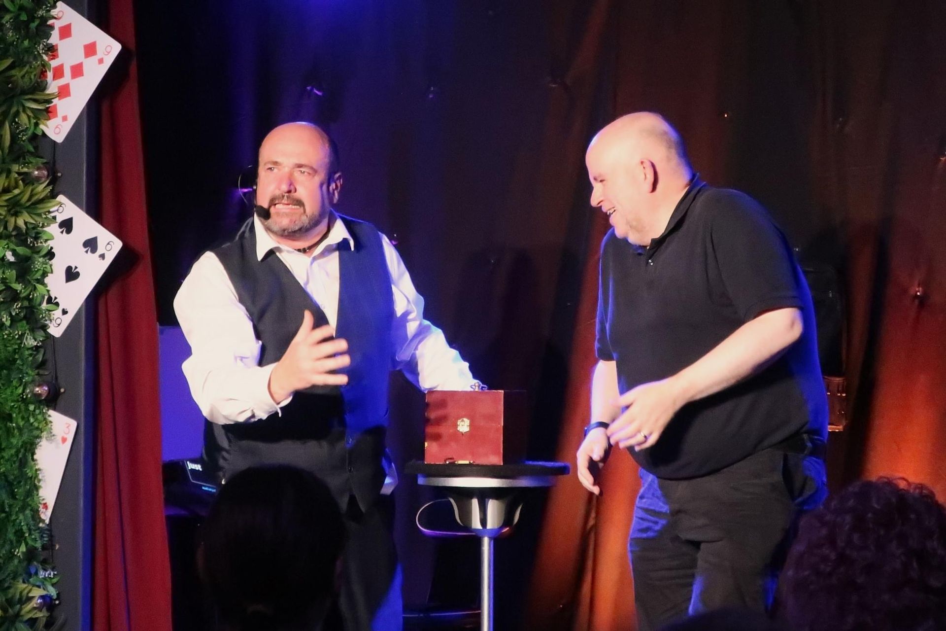 North Wales top Stand Up Magician Paul Roberts, performing in Llangollen.