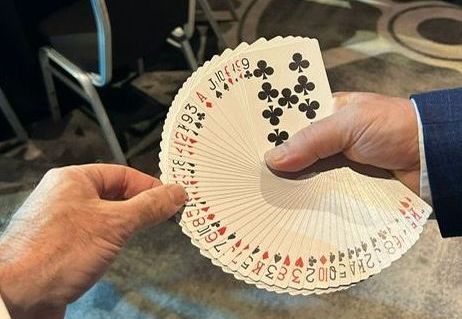 Paul Roberts and his perfect card fanning technique