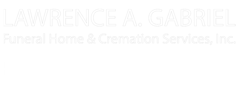 A logo for lawrence a. gabriel funeral services inc.