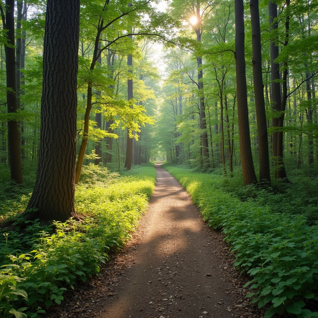 a path in the woods