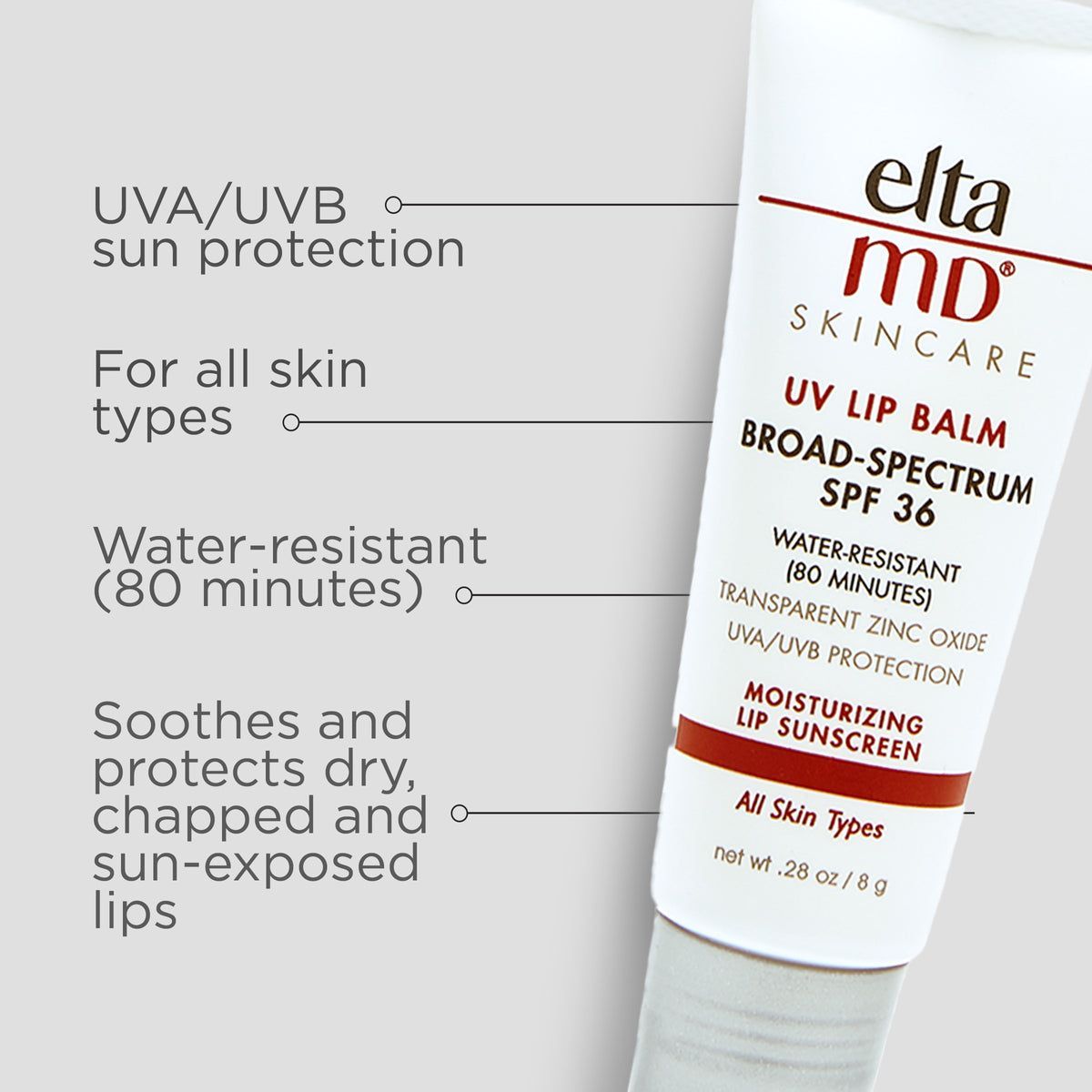 Elta md skincare uv lip balm broad spectrum spf 36