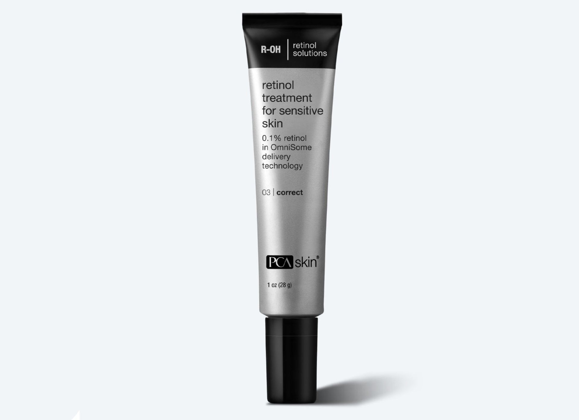 A tube of pca skin retinoid treatment for sensitive skin
