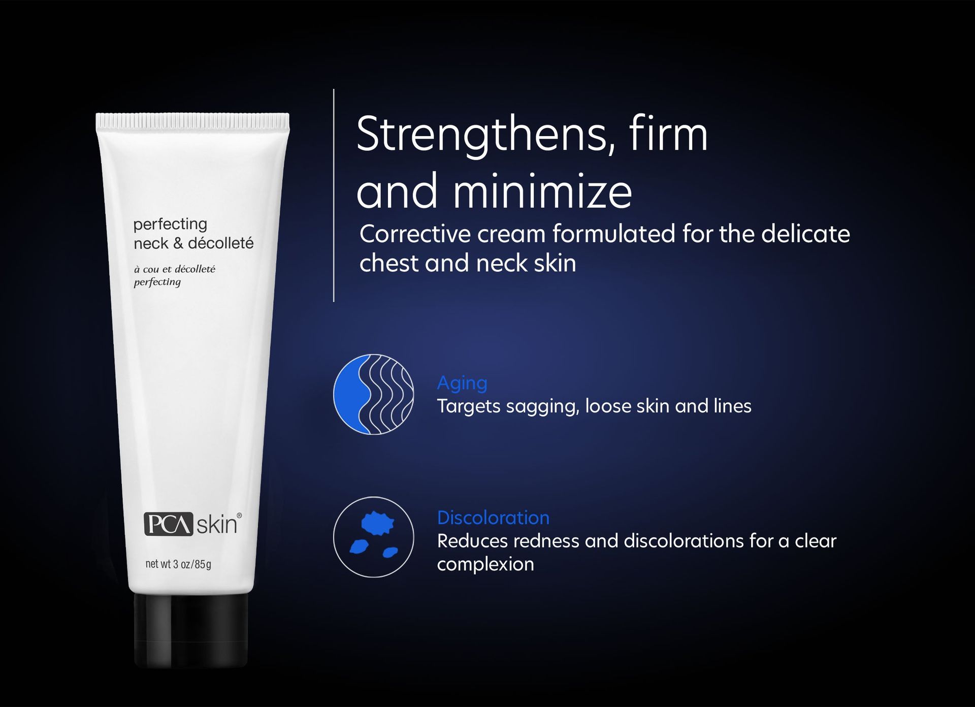 A tube of a cream that says strengthens firm and minimize