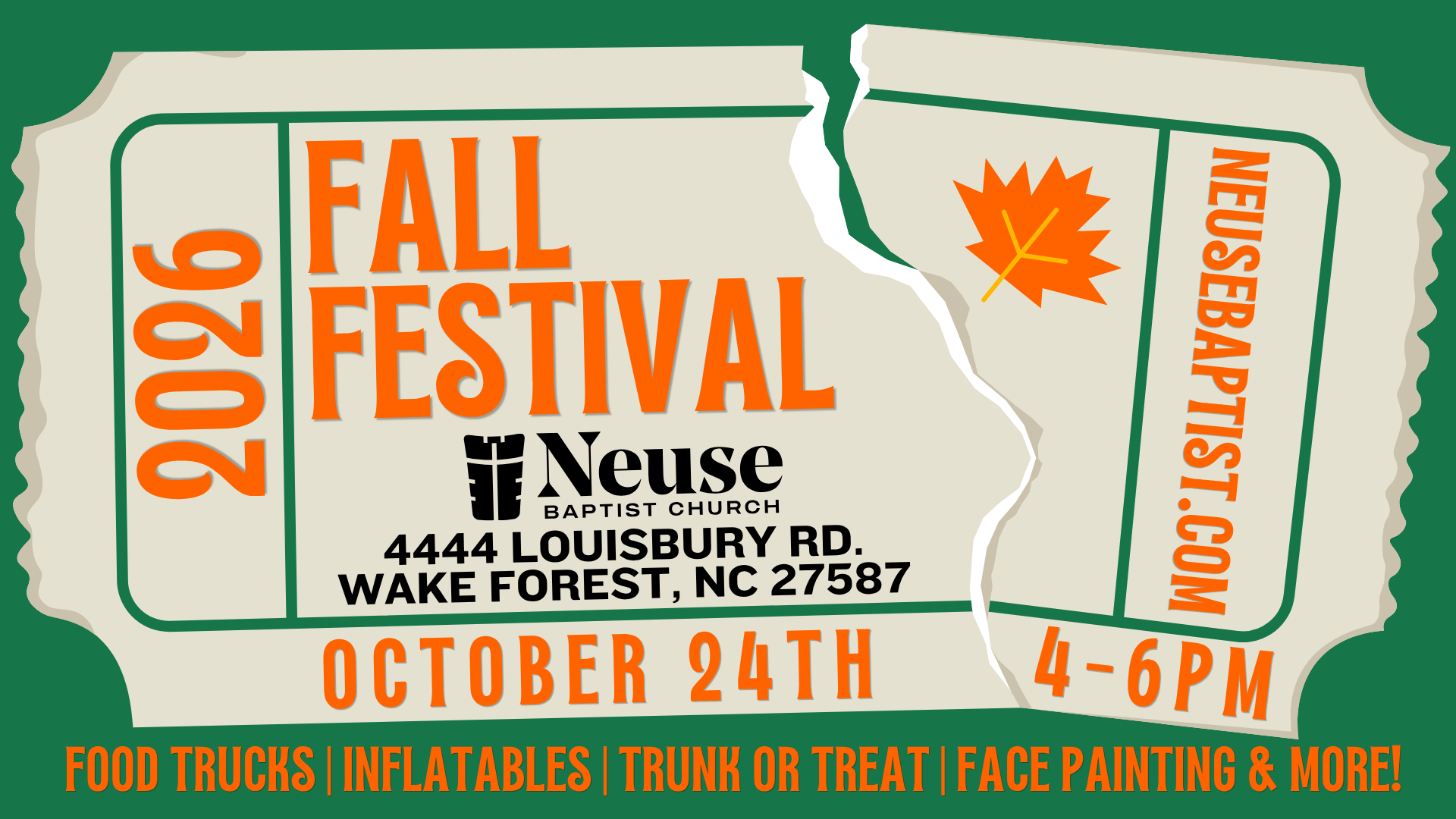 Fall Festival at Neuse Baptist Church