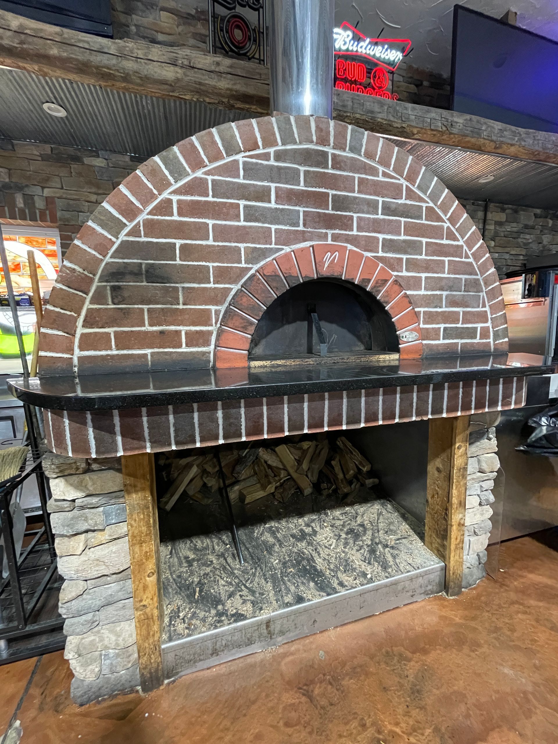 brick fired pizza oven