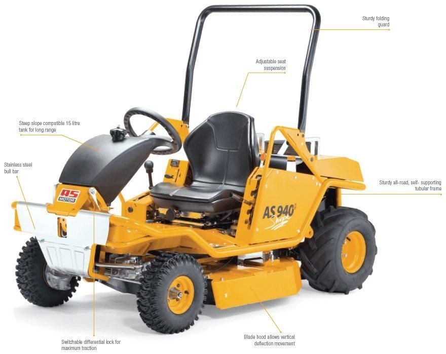 A Yellow Lawn Mower With a Black Seat and a Steering Wheel — Ireland's Machinery Pty Ltd In Braemar, NSW